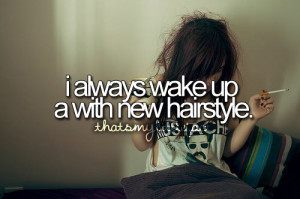 funny, funny quote, hair, hairstyle, hilarious, lol, make me laugh ...