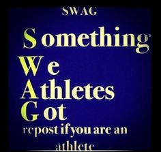 swag something we athletes got more athletic swag