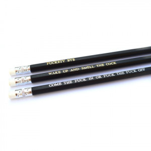 Malcolm Tucker The Thick of It Hand Stamped Slogan POPCULT Pencil Set ...