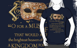 Shakespeare Henry V Muse Quote | Women's T-Shirt