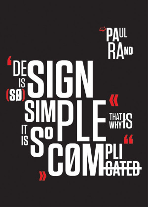 Paul Rands Quote Posters by Hugo Santos, via Behance