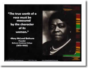 Poster: Mary McLeod Bethune Quote