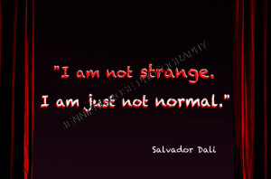 Salvador Dali Goth Quote Art 4x6 Sized Print Framed Inspirational ...