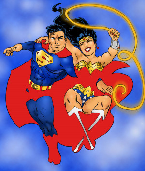 Superman Wonder Woman by jetcomics