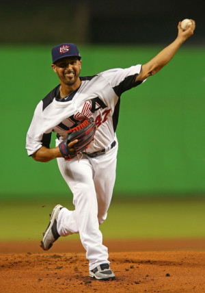 Gio Gonzalez Gio Gonzalez 47 of the United States pitches during a