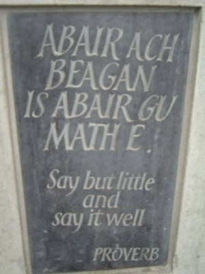 Scottish Gaelic proverb