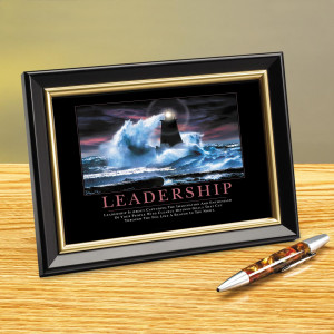 Leadership Lighthouse Framed Desktop Print