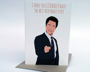 Birthday Card - Parks and Recreation card - Chris Traeger literally