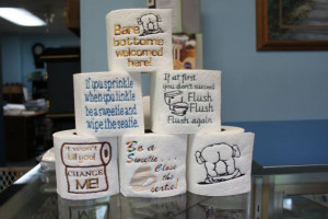 Toilet Paper sayings or images Filled Machine by WingsicalWhims