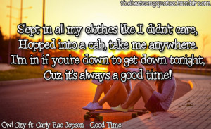Owl City/Carly Rae Jepsen - Good Time