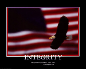 Motivational / Inspirational Posters - Patriotic Integrity
