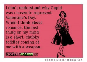 Cupid on valentines day