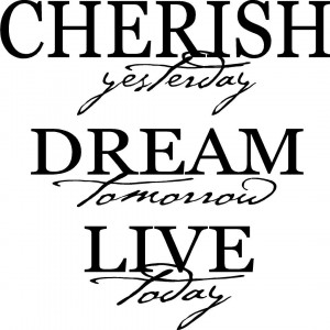 Cherish Live Dream -Vinyl Lettering wall words graphics Home decor ...