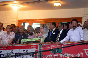 Khaleda Zia at BNP Nayapaltan office