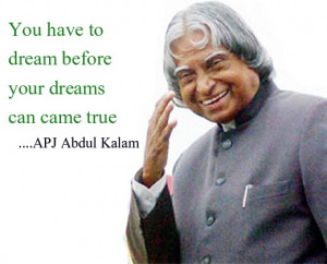 Inspirational Thought by Abdul Kalam with Image !!