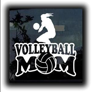 Volleyball Mom Car Window Decals a1