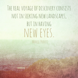 The real Voyage of Discovery consists...