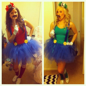 Girly Mario and Luigi costume ideas