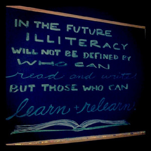 ... learn and relearn.