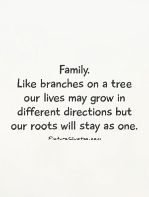 Quotes Our Family Is Like A Tree Branch Pictures