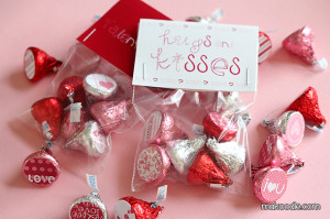 Valentine's Hershey Kisses Labels