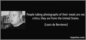 People taking photographs of their meals are not critics; they are ...