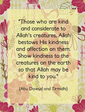 Quote about Kindness – Prophet Muhammad (P.B.U.H)