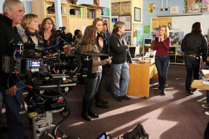 Joanna Kerns (second from left) directs Marlee Matlin (right, facing ...