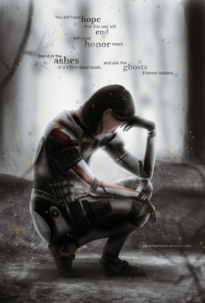 Commander Shepard_Doubts by ~Gigi-FenixPhoenix on deviantART