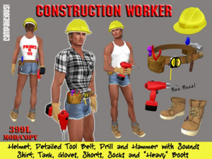 Construction Worker - Outfit for Builders (Men)