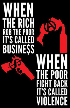 Posters like these have been used by anti-Capitalism activists to ...
