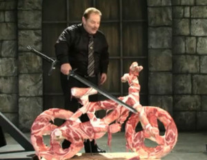 Meat bicycle (cut with The Great Sword)