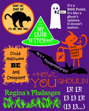 Halloween-Style FRIENDS Quotes