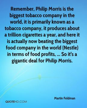 tobacco company in the world, it is primarily known as a tobacco ...