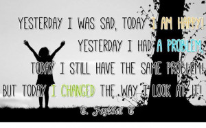 changed the way i look tomorrow