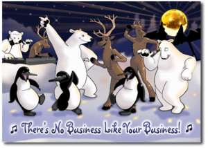 No Business Funny Christmas Cards 