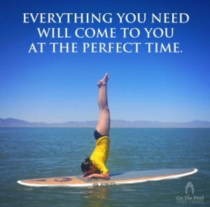 SUP Yoga Stand up paddle boarding. Inspirational quotes. On the Pond ...