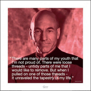 ... TREK: THE NEXT GENERATION - ART PRINT / POSTER (CAPTAIN PICARD/ QUOTE