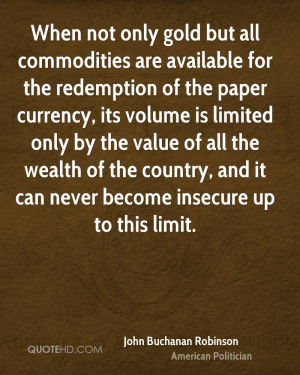 John Buchanan Robinson Quotes