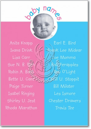 Baby Name Unique Adult Funny Congratulations Card Nobleworks
