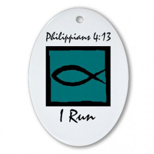 Christian Runners Christmas Ornament