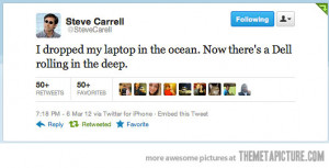 funny Steve Carell twitter quote