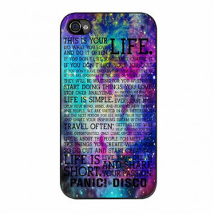 Panic At The Disco Band Life Quotes iPhone 4s Case