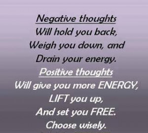 ... will give you more energy, lift you up, and set you free choose wisely