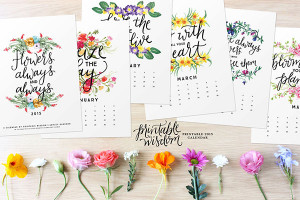 10. Inspirational quotes printable 2015 calendar