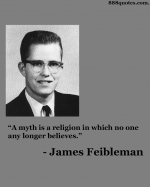 myth is a religion in which no one any longer believes....
