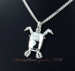 Image of Sterling Silver Welder Tribute Pendant c w Chain