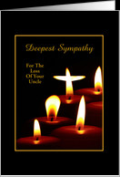 Loss of Uncle Sympathy Candle-Custom Card - Product #458017