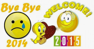 Good Bye 2014 Welcome 2015 Wallpaper ,Greeting Card ,Wishes
