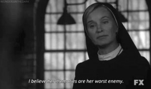 american horror story black and white quote text